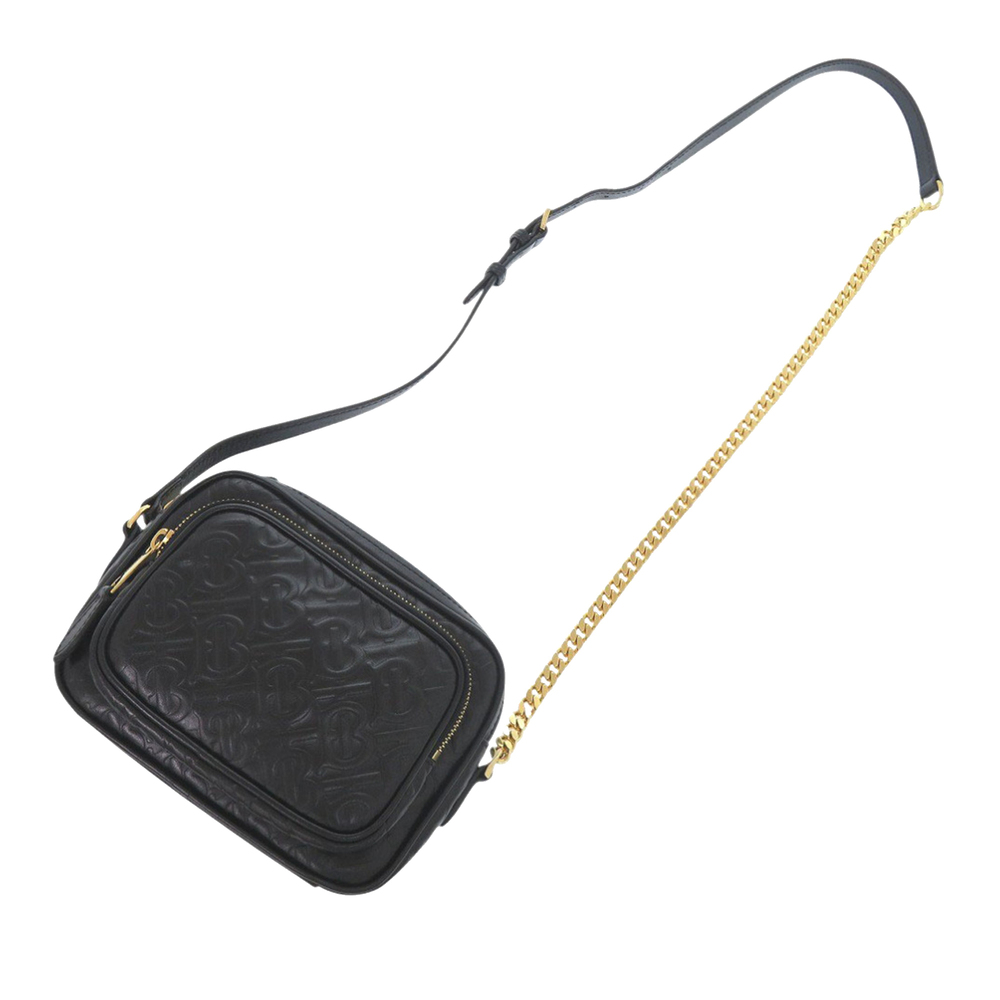 Pre-Loved Burberry Embossed Calfskin TB Monogram Camera Chain Crossbody - Picture 12 of 12